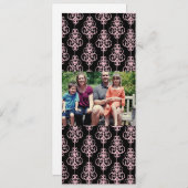 4x9 Familie met de Kaart van de Kerstmis van de Fo (Voorkant / Achterkant)