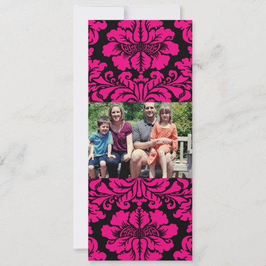 4x9 Familie met de Kaart van de Kerstmis van de Fo (Voorkant)