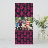 4x9 Familie met de Kaart van de Kerstmis van de Fo (Staand voorkant)