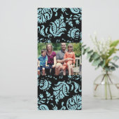 4x9 Familie met de Kaart van de Kerstmis van de Fo (Staand voorkant)