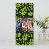 4x9 Familie met de Kaart van de Kerstmis van de Fo (Staand voorkant)