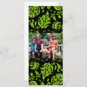 4x9 Familie met de Kaart van de Kerstmis van de Fo (Voorkant / Achterkant)