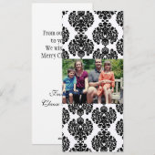 4x9 Familie met de Kaart van de Kerstmis van de Fo (Voorkant / Achterkant)