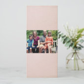 4x9 Familie met de Kaart van de Kerstmis van de Fo (Staand voorkant)