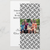 4x9 Familie met de Kaart van de Kerstmis van de Fo (Voorkant / Achterkant)