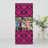 4x9 Familie met de Kaart van de Kerstmis van de Fo (Staand voorkant)