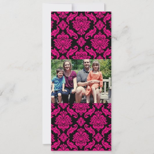 4x9 Familie met de Kaart van de Kerstmis van de Fo (Voorkant)