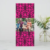 4x9 Familie met de Kaart van de Kerstmis van de Fo (Staand voorkant)