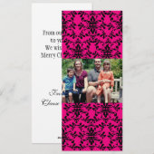 4x9 Familie met de Kaart van de Kerstmis van de Fo (Voorkant / Achterkant)