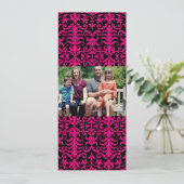 4x9 Familie met de Kaart van de Kerstmis van de Fo (Staand voorkant)