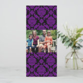 4x9 Familie met de Kaart van de Kerstmis van de Fo (Staand voorkant)