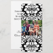 4x9 Familie met de Kaart van de Kerstmis van de Fo (Voorkant / Achterkant)