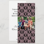 4x9 Familie met de Kaart van de Kerstmis van de Fo (Voorkant / Achterkant)