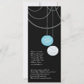 4x9 het lange Blauwe Huwelijk van de Lantaarns van Kaart (Achterkant)