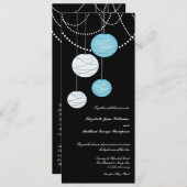 4x9 het lange Blauwe Huwelijk van de Lantaarns van Kaart (Voorkant / Achterkant)