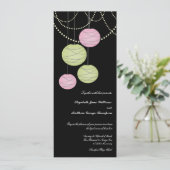 4x9 het lange Roze Huwelijk van de Lantaarns van Kaart (Staand voorkant)