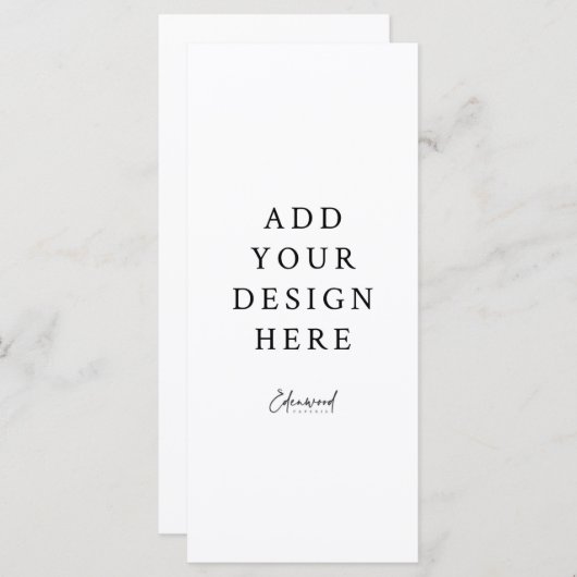 4x9-inch Kaart programma (Voorkant / Achterkant)