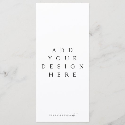 4x9-inch menu of Aangepast ontwerp programma afdru (Achterkant)