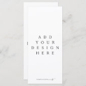 4x9-inch menu of Aangepast ontwerp programma afdru (Voorkant / Achterkant)