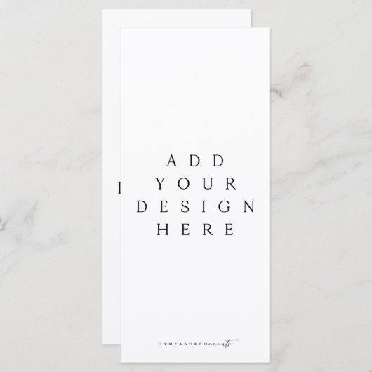 4x9-inch menu of Aangepast ontwerp programma afdru (Voorkant / Achterkant)