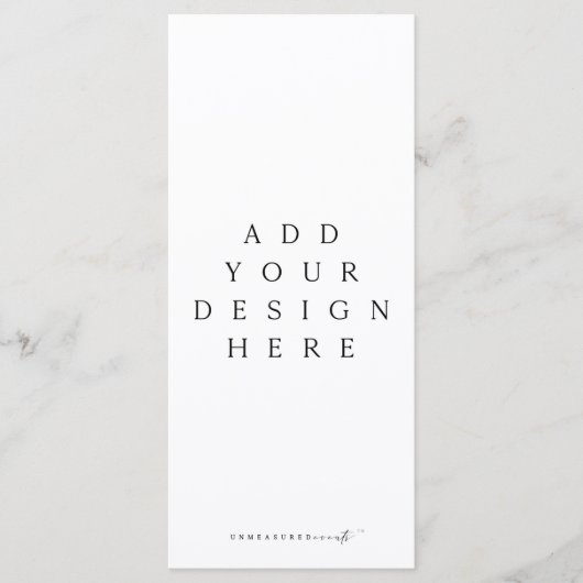 4x9-inch menu of Aangepast ontwerp programma afdru (Voorkant)