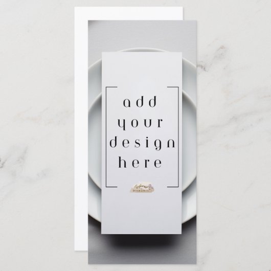 4x9-inch menu of Aangepast ontwerp programma afdru (Voorkant / Achterkant)