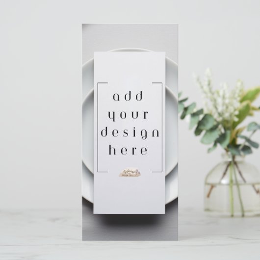 4x9-inch menu of Aangepast ontwerp programma afdru (Staand voorkant)