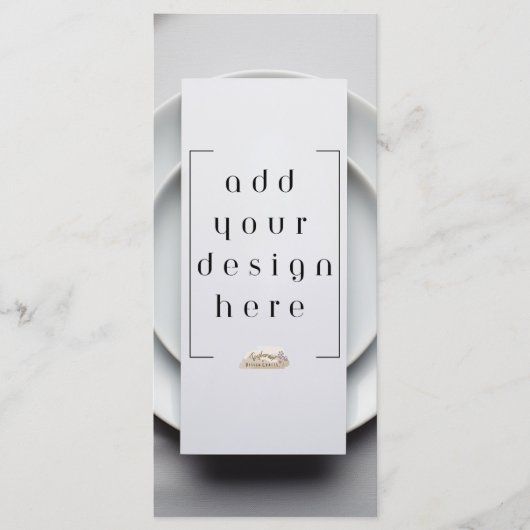 4x9-inch menu of Aangepast ontwerp programma afdru (Voorkant)