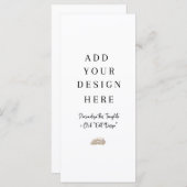 4x9-inch menu of Aangepast ontwerp programma afdru (Voorkant / Achterkant)