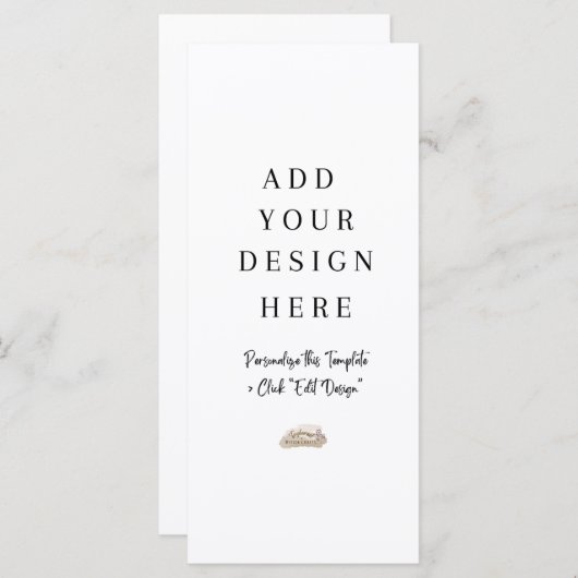 4x9-inch menu of Aangepast ontwerp programma afdru (Voorkant / Achterkant)