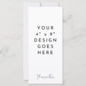 4x9-inch Sjabloon Menu programma (Achterkant)