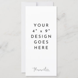 4x9-inch Sjabloon Menu programma