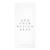 4x9-inch zakelijke rackkaart, aangepast afdrukken reclamekaart (Achterkant)