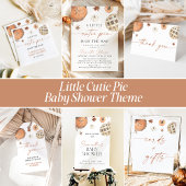 4x9" Little Cutie Pie, Herfst Baby shower Menu