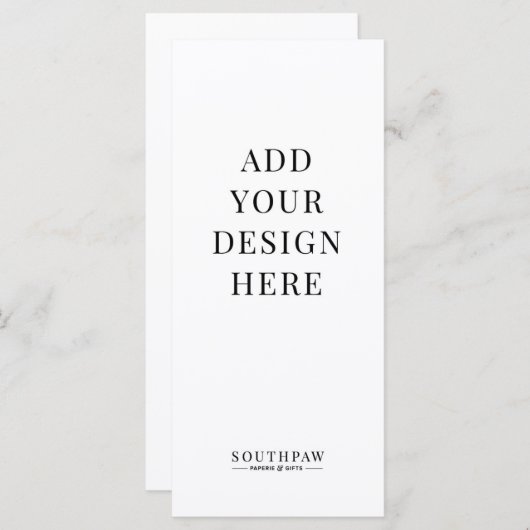 4x9" Menu Kaarten Custom Print (Voorkant / Achterkant)