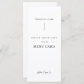 4x9 Menu: Upload Je Eigen Menu (Voorkant / Achterkant)