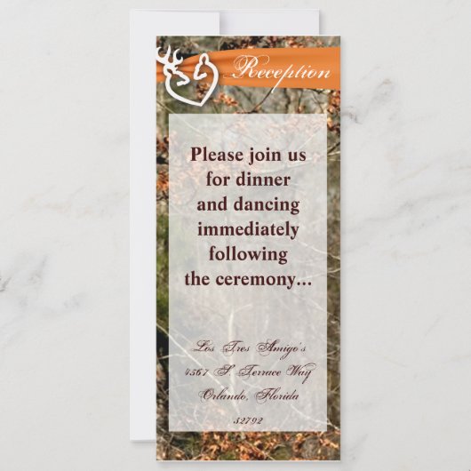 4x9 Ontvangstkaart Hertenkoppel Hinde Bok Camo Kaart (Voorkant)