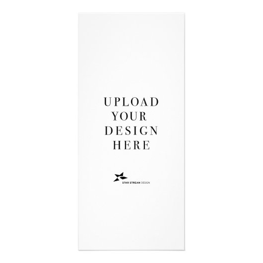 4x9 Portret Rack of Menu Kaart (Voorkant)