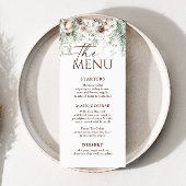 4x9" Winter Evergreen Kerstvakantie Menu