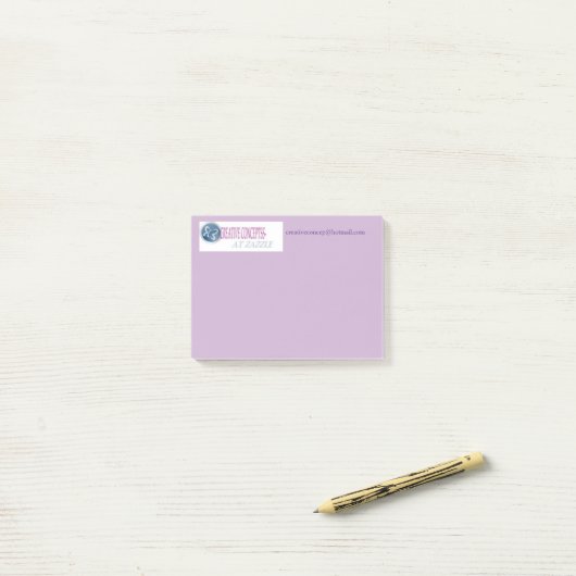 4x 3-post het merkt op aangepast ontwerp post-it® notes (Op bureau)