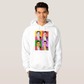 4x Barack Obama Pop Art Hoodie (Voorkant volledig)