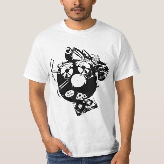 4y-Records "Angry Format" T-shirt (Voorkant)