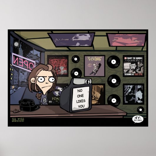 4y-Records Poster (Voorkant)