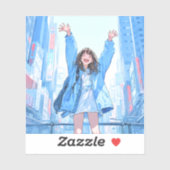 5万人達成記念シール seal|寿司娘 GenerativeAI Sticker (Vel)