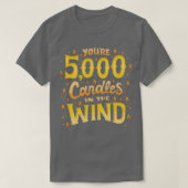 5000 kaarsen in de wind t-shirt (Design voorkant)