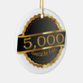 5000 VINDT GEOCACHING ACHIEVEMENT AWARD KERAMISCH ORNAMENT (Rechts)