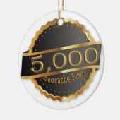 5000 VINDT GEOCACHING ACHIEVEMENT AWARD KERAMISCH ORNAMENT (Links)