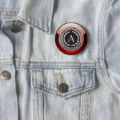 [500] "A" zilveren  monogram Ronde Button 5,7 Cm (In situ)