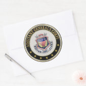 [500] AG Corps Regimental Insignia [3D] Ronde Sticker (Envelop)