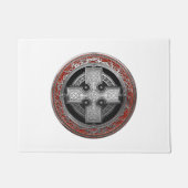 [500] Ancient Celtic Sacred Silver Knot Cross Deurmat (Voorkant)